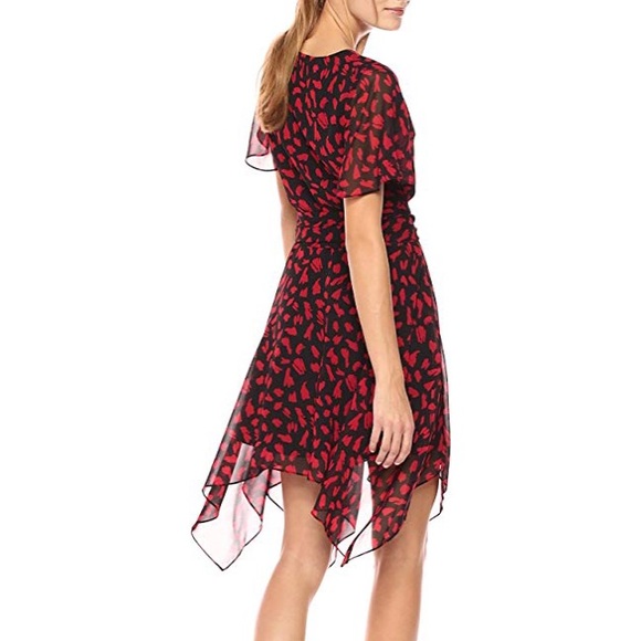 Sam Edelman Hanky Hem Dress- Black and Red - Picture 2 of 4
